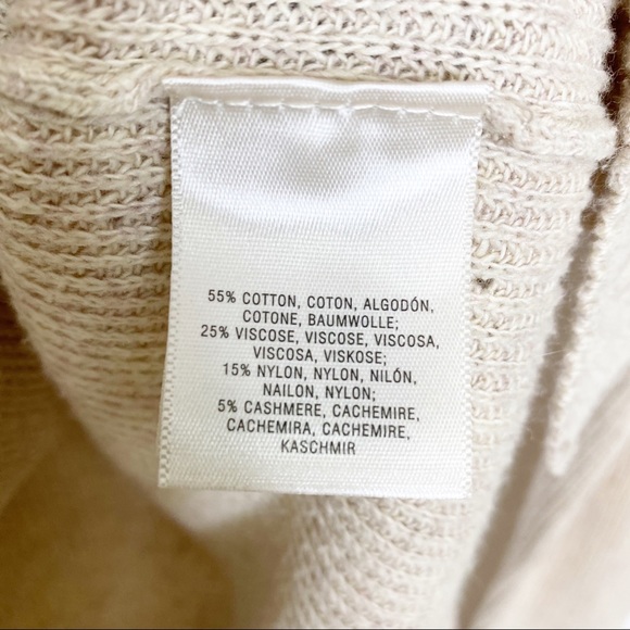 Anthropologie Moth Tan Tunic Side Slit Sweater XS, EUC. - Picture 11 of 14